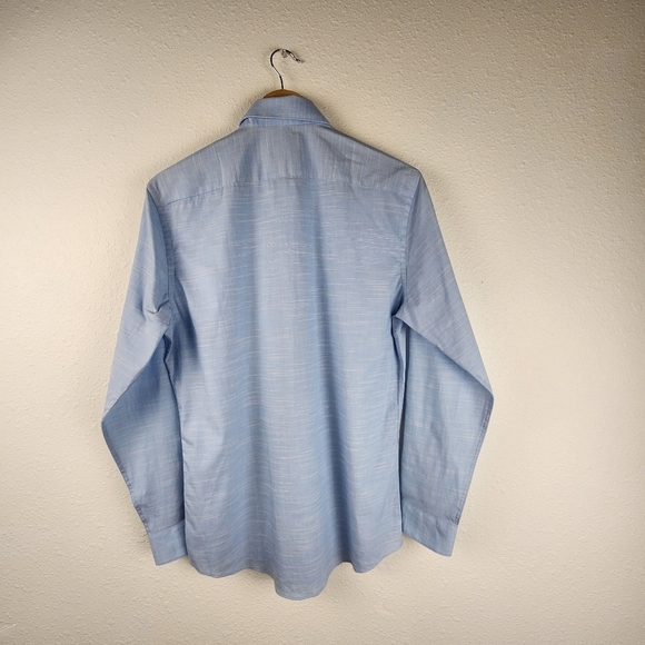 Apt. 9 Men's Button Down Dress Shirt Long Sleeve Light Blue Size S - Picture 4 of 8